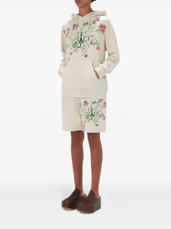 JW Anderson x Pol Anglada Embroidered Hoodie | Neutrals