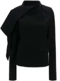 JW Anderson draped tailored jacket - Black