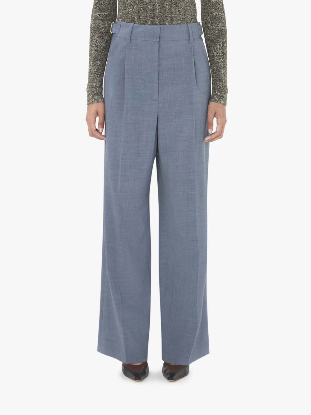 Shop Jw Anderson Palazzo Trousers In Blue