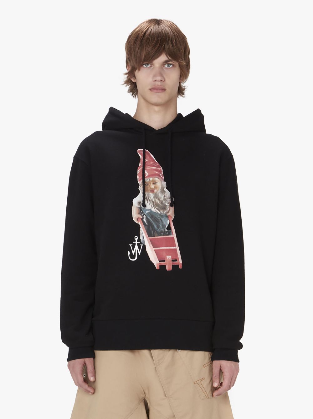 Shop Jw Anderson Gnome Hoodie In Black