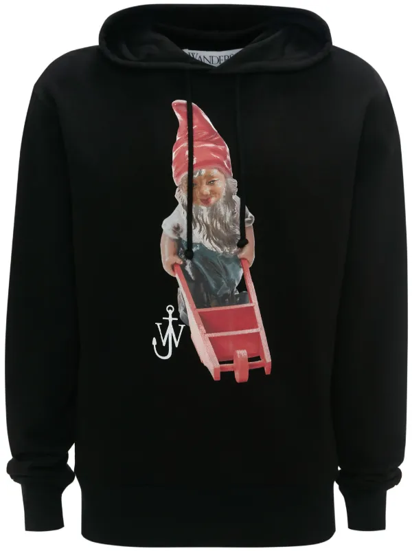 【送料&関税込】J.W. Anderson gnome Hoodie Gnome Trio cotton hoodie in beige - JW Anderson | Mytheresa
