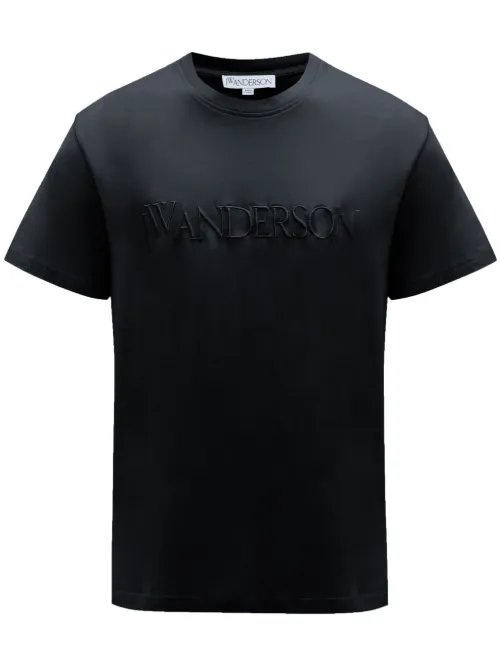 T-shirt en coton à logo brodé - JW Anderson - Modalova