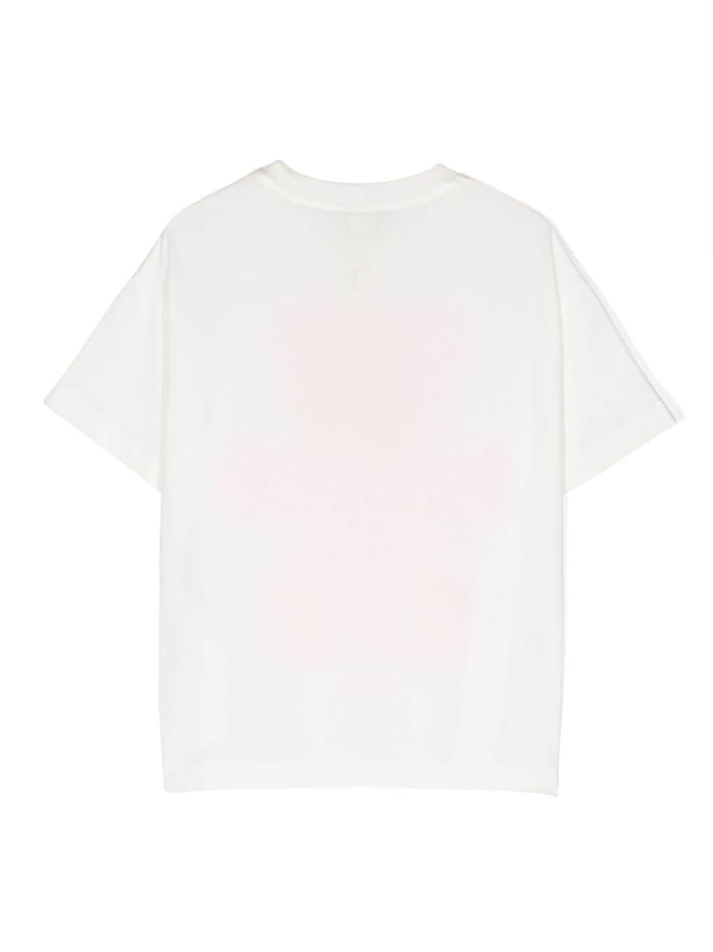 Shop Fendi Teddy Bear-print Cotton T-shirt In White