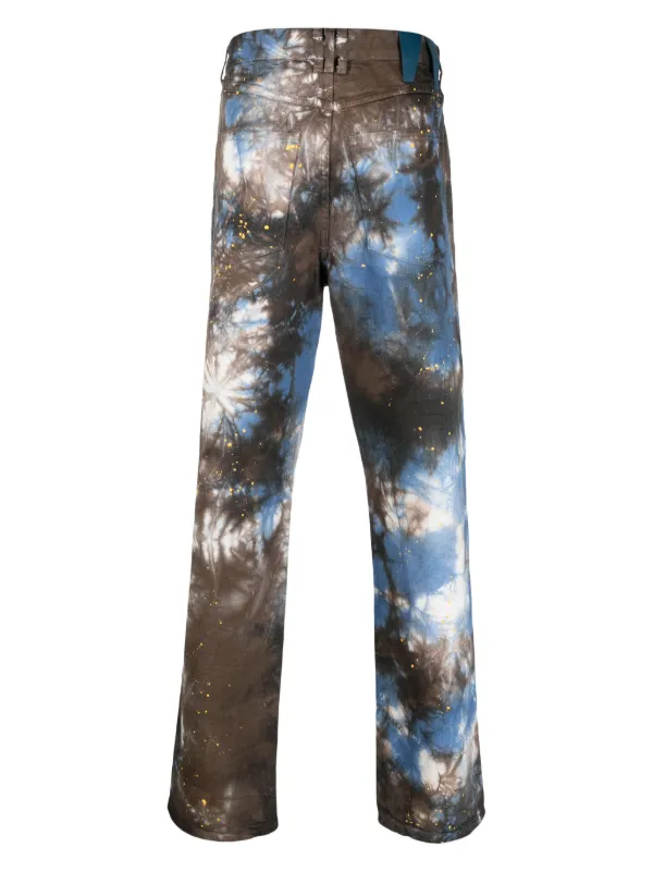 darkpark デニム DARKPARK abstract-pattern straight-leg Jeans | Brown | FARFETCH