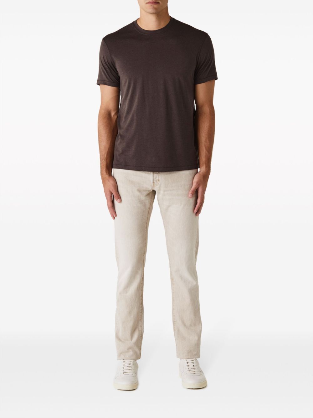 TOM FORD crew-neck short-sleeved T-shirt - Bruin