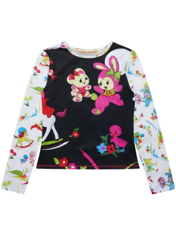 Chopova Lowena Duelling Toys crew-neck T-shirt - Farfetch