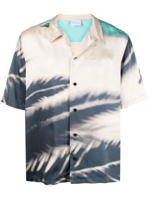 BLUE SKY INN logo-embroidered graphic-print shirt