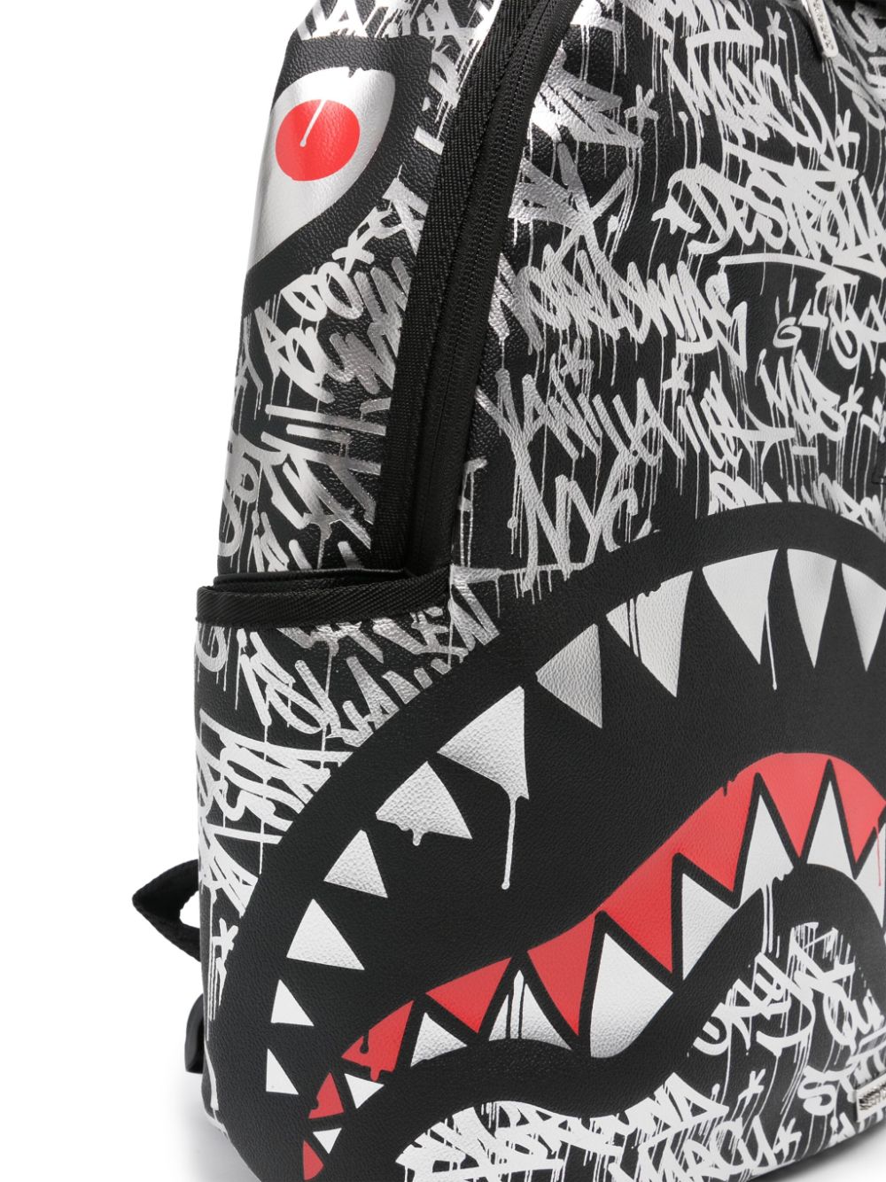 Sprayground Kid Shark teeth-print Checked Backpack - Farfetch