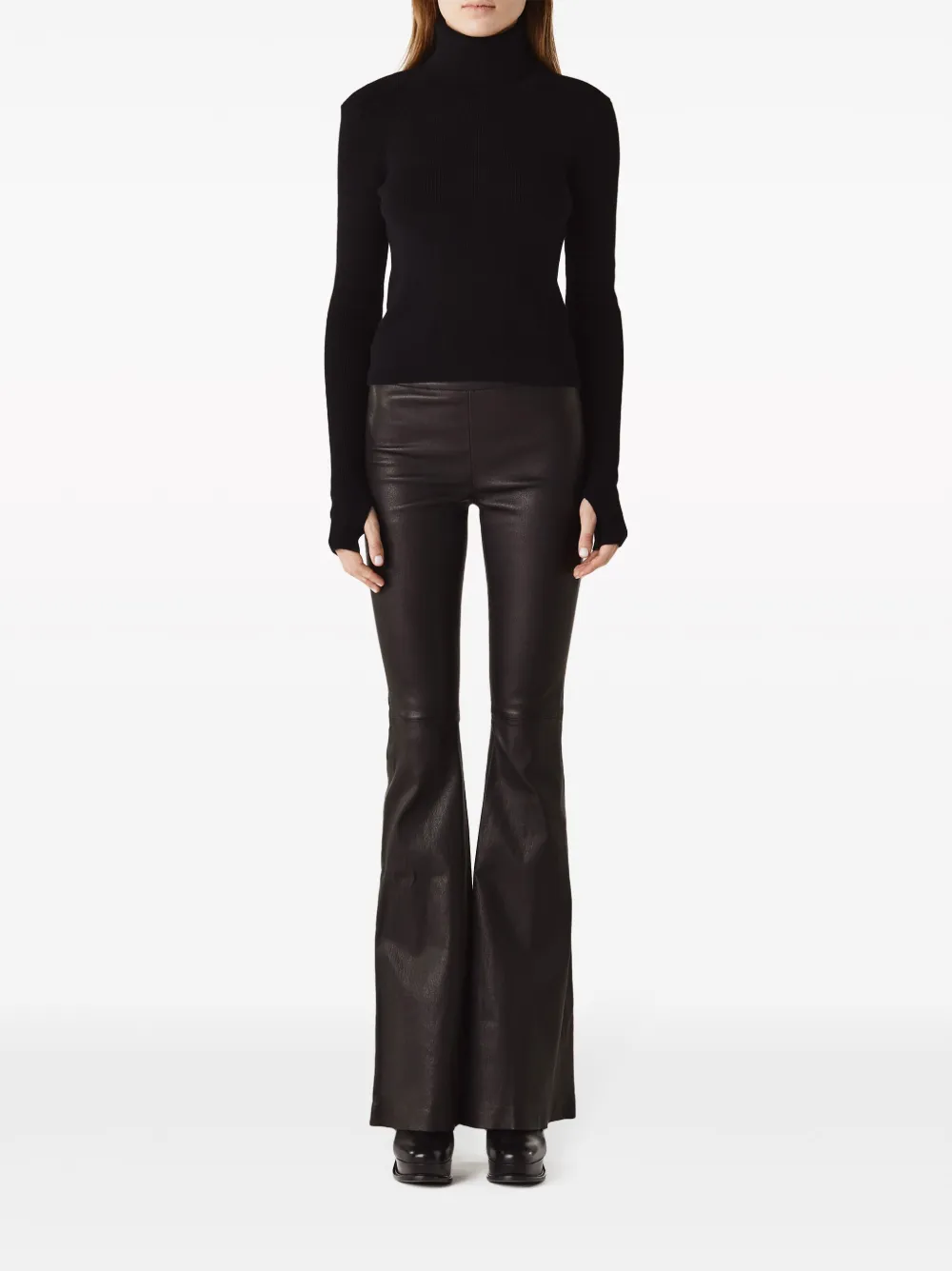Jacob Lee roll-neck cashmere sweatshirt - Zwart