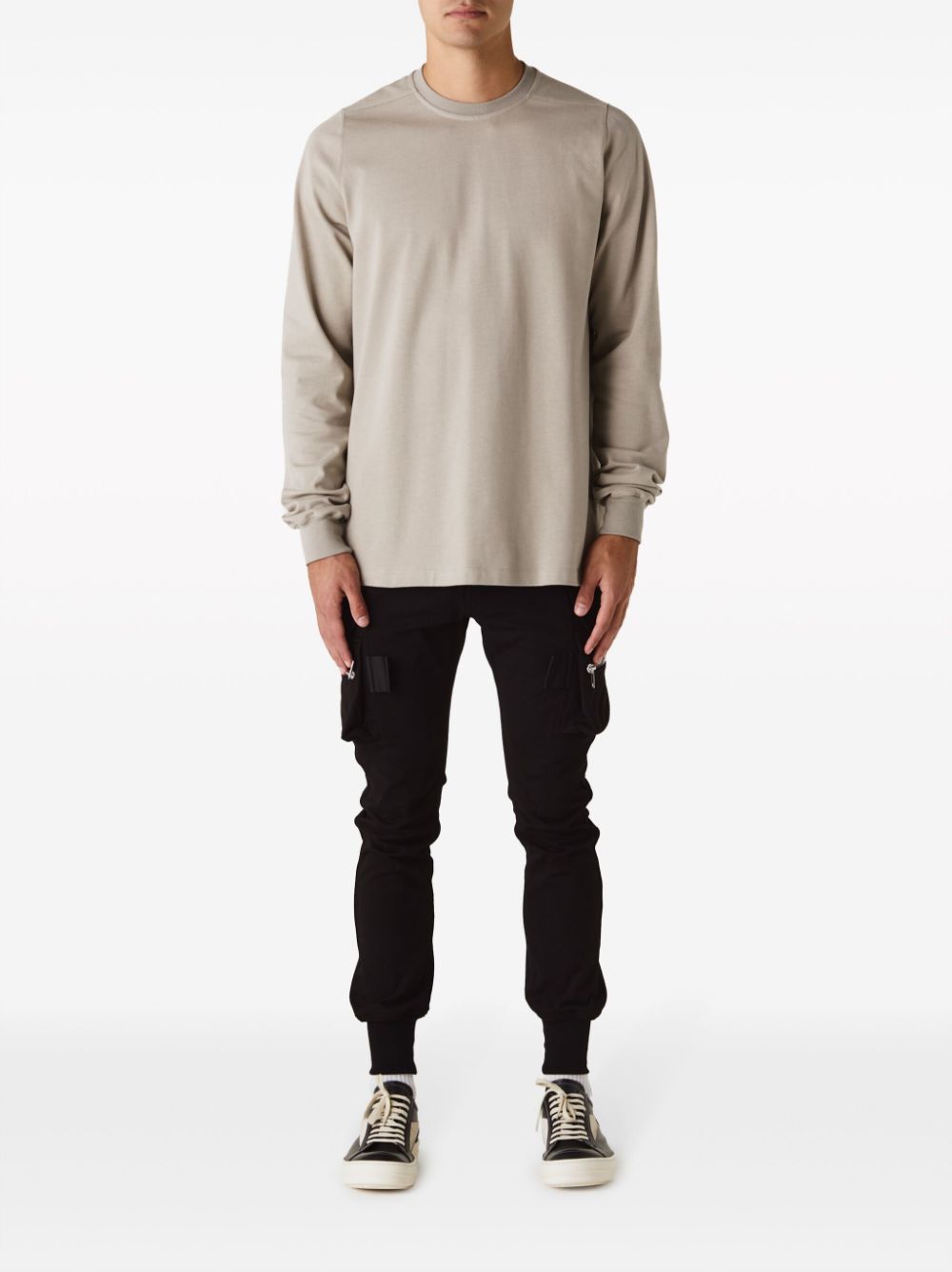 Rick Owens round-neck cotton T-shirt - Beige