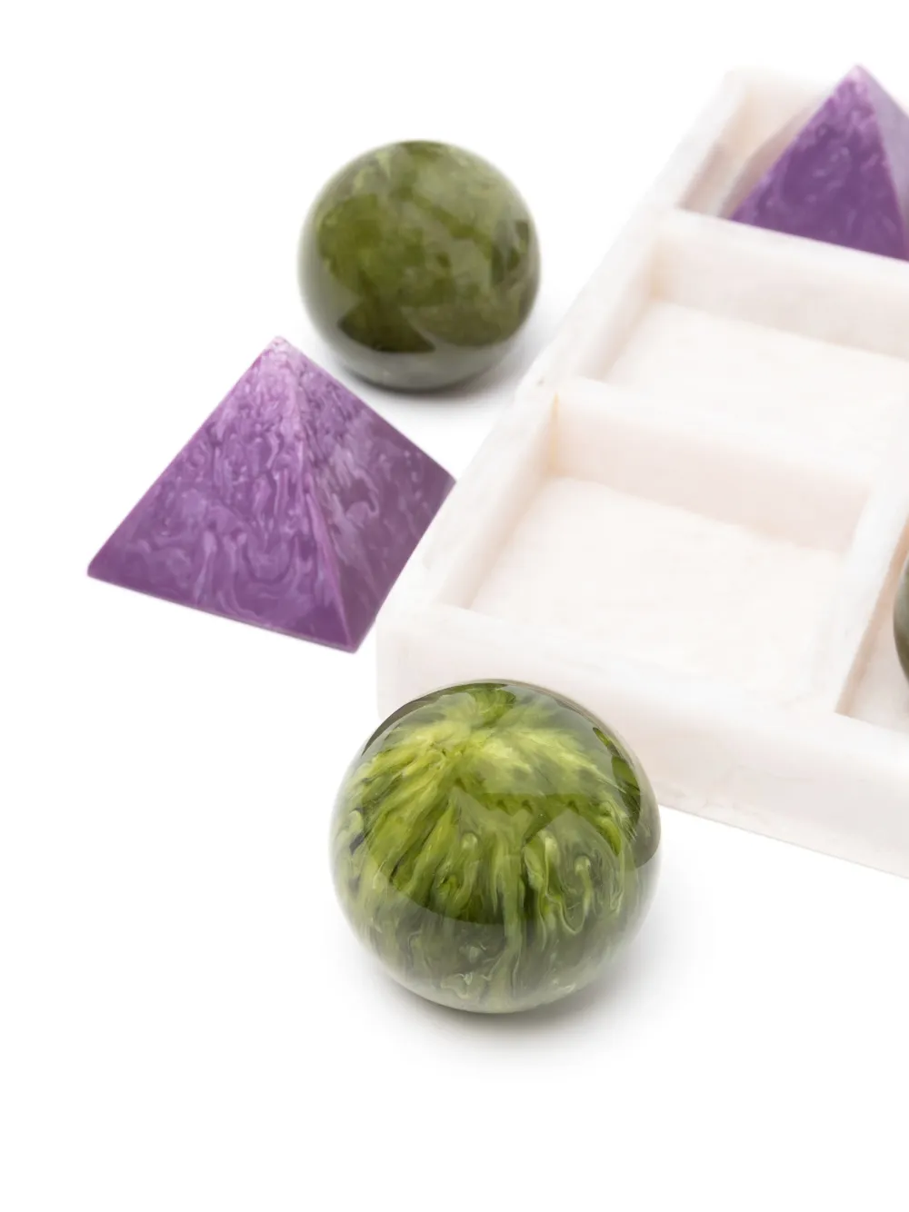 Jonathan Adler Purple Mustique Tic-tac-toe Set In Purple