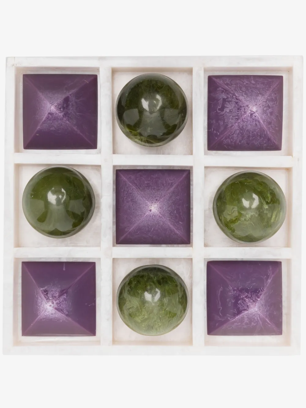 Jonathan Adler Como tic-tac-toe set | Purple | Image 1
