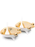 Jonathan Adler Frog porcelain salt & pepper cellars (set of two) - White