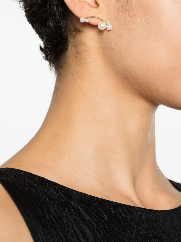 Sophie Bille Brahe Stellari パール ピアス 14Kイエローゴールド