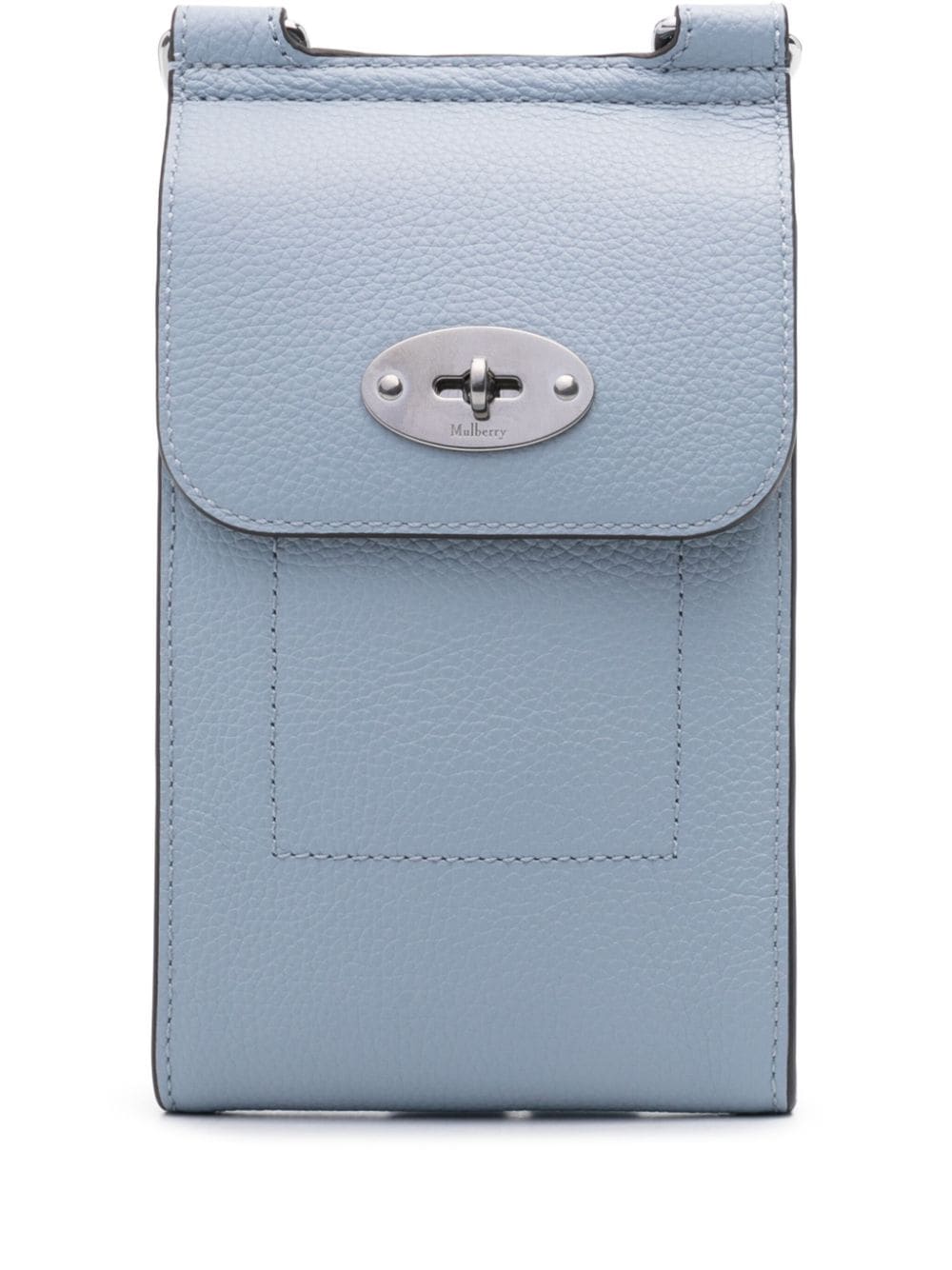 Mulberry Antony Leather Phone Holder In Blue