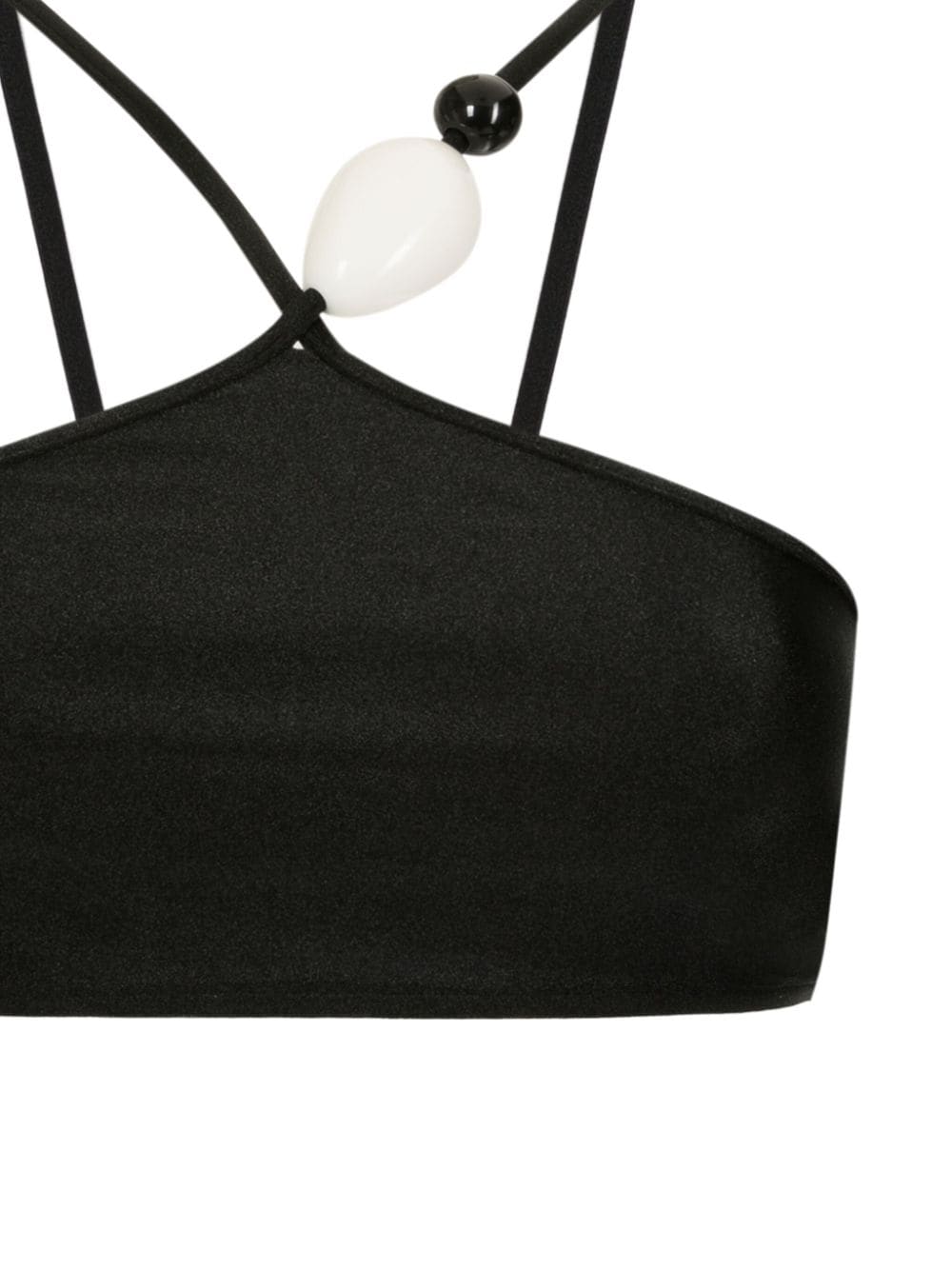 Shop Adriana Degreas Déco Bead-detailing Bikini In Black