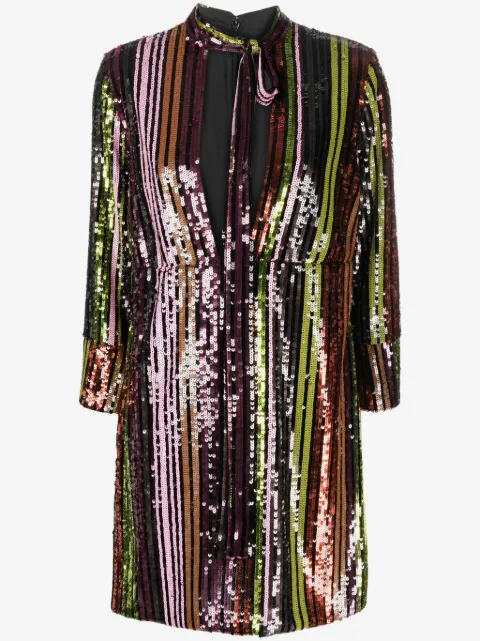 DSQUARED2 vestido corto Disco Queen bordado con lentejuelas