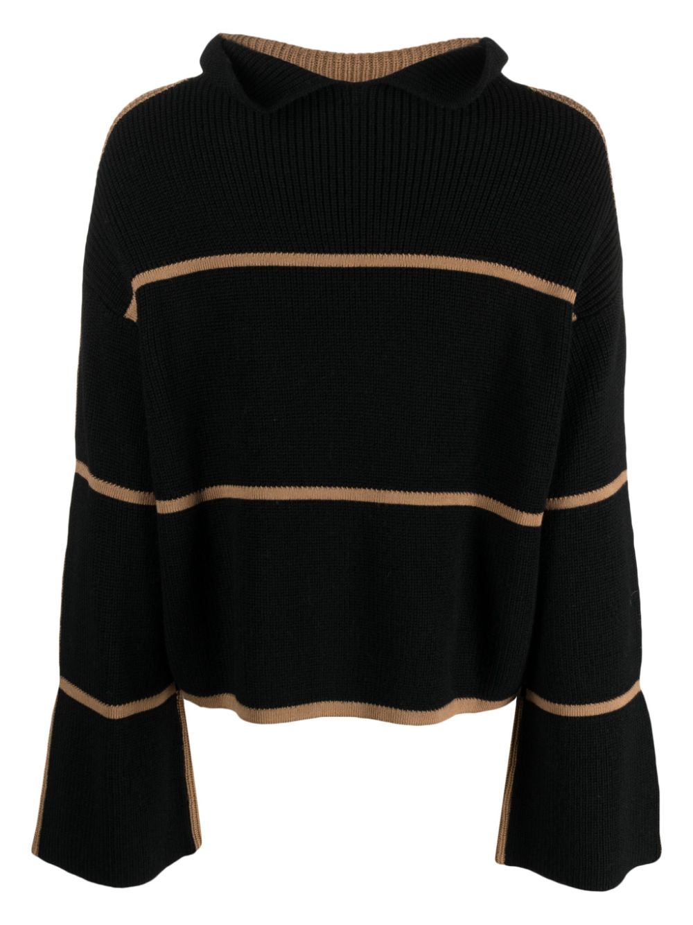 PierAntonioGaspari reversible striped virgin-wool jumper - Bruin