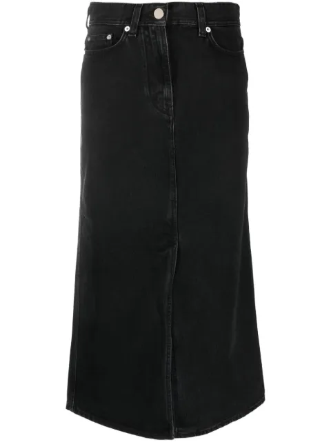 Loulou Studio organic-cotton midi skirt