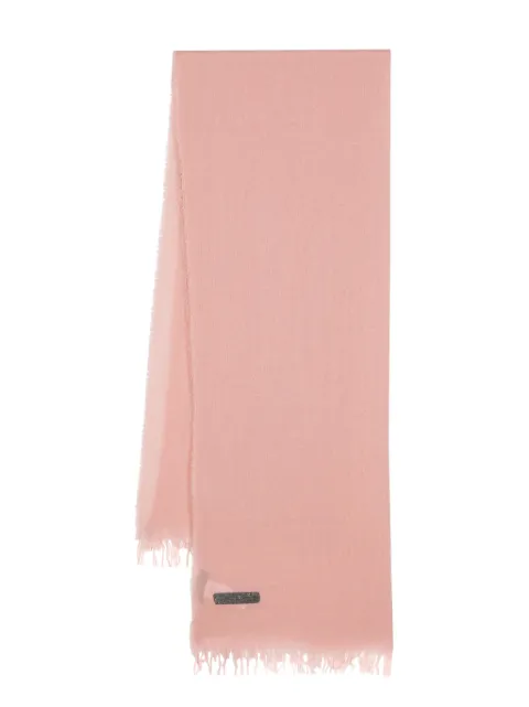 Fabiana Filippi rhinestone-embellished frayed scarf