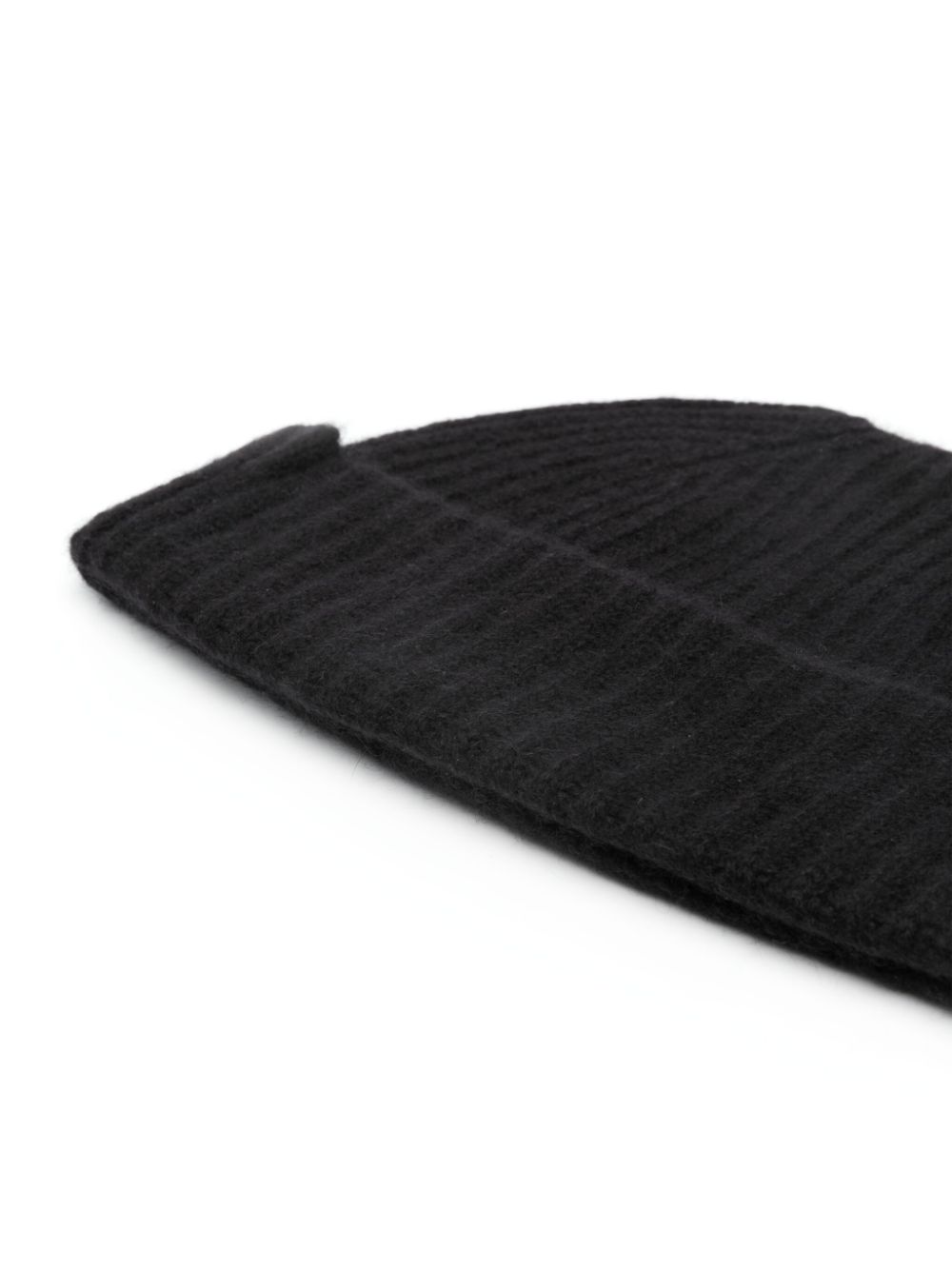 Warm-Me ribbed-knit cashmere beanie - Zwart