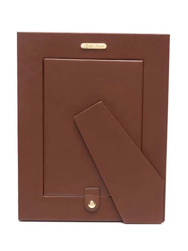 Ralph Lauren Home Durham レザーフォトフレーム | ブラウン