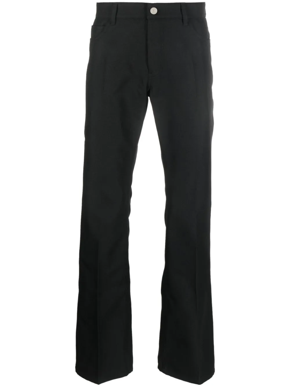 Courrèges Tailored-cut Straight-leg Trousers In Black