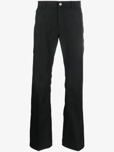 Courrèges logo-embroidered straight-leg trousers