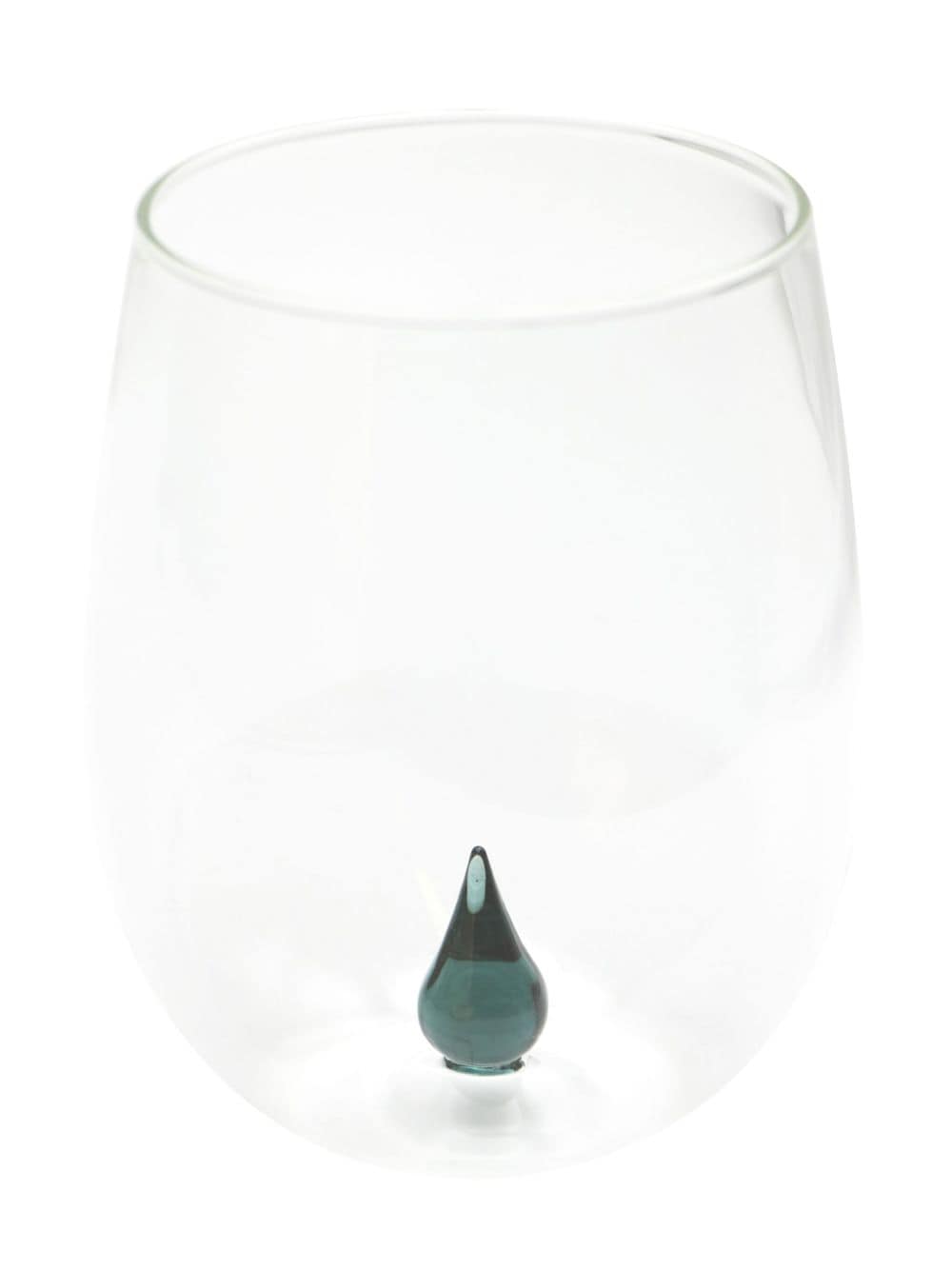 Shop Cu I Seeyou Drop 3d-detailing Glasses (set Of Four) In Set 4 Bicchieri Modello Drop In Vetro Borosilicato Con Goccia Colorata All'interno