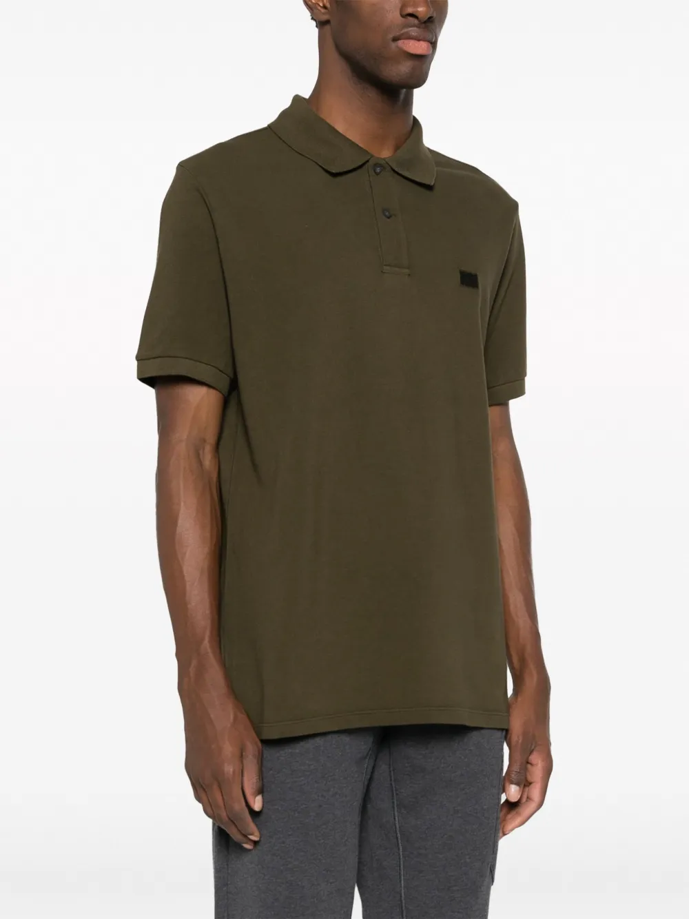 C.P. Company Poloshirt met geborduurd logo Groen