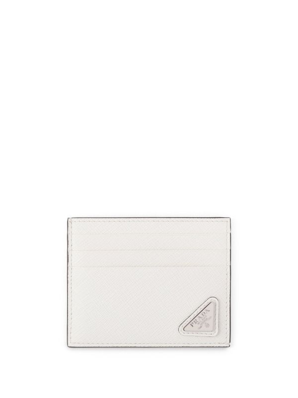 Prada logo-plaque Leather Cardholder - Farfetch