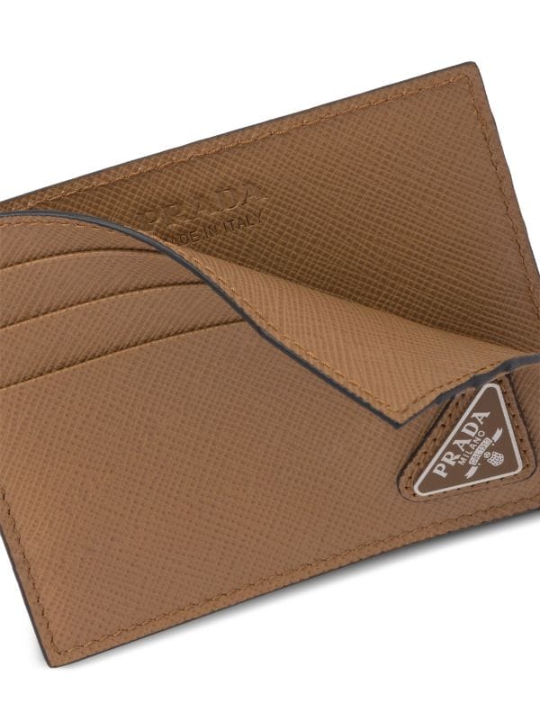 Prada triangle-plaque Cardholder - Farfetch