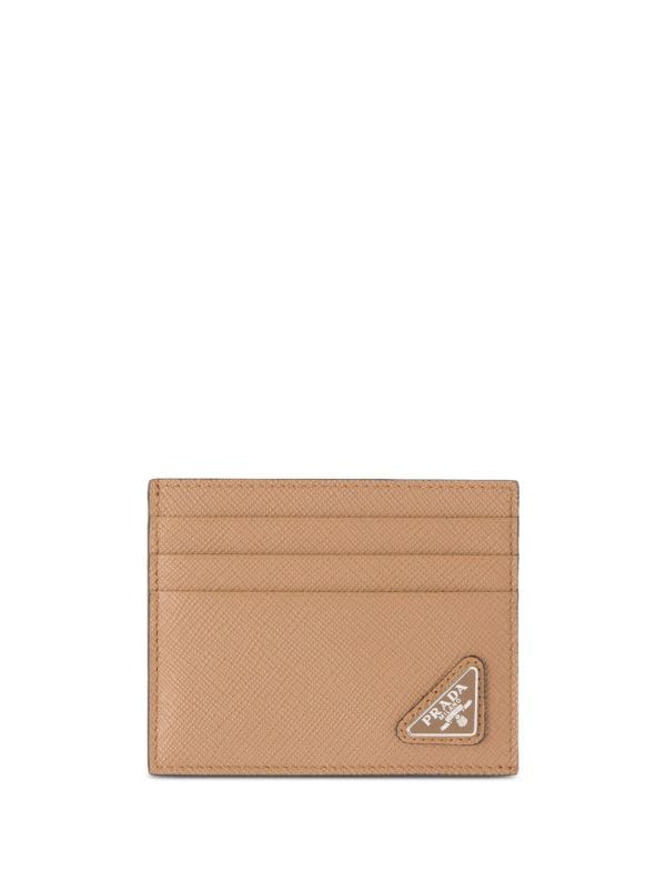 Prada triangle-plaque Cardholder - Farfetch