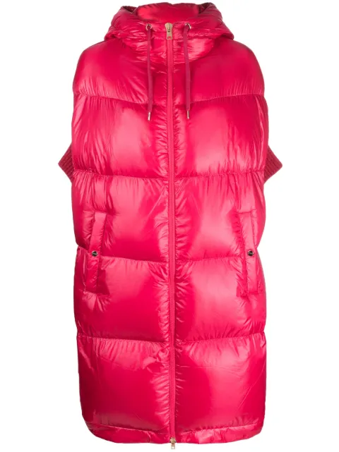 Herno hooded sleeveless down coat