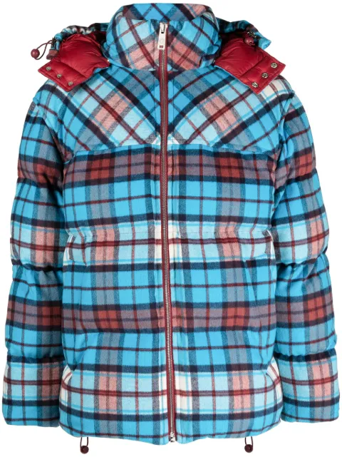 Tommy Hilfiger check-print padded jacket 