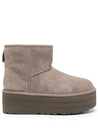 UGG Classic Ultra Mini 50mm Suede Platform Boots - Farfetch