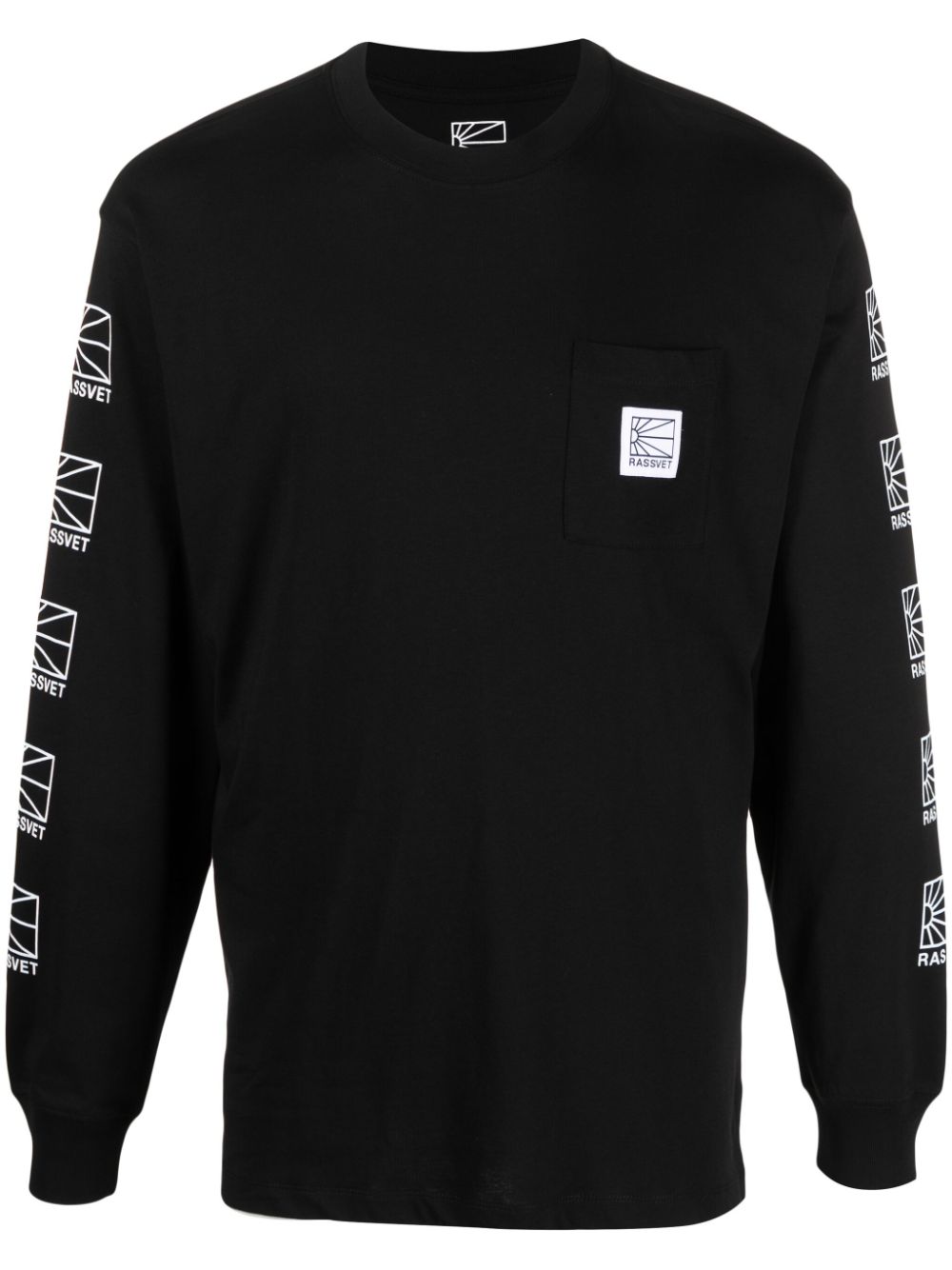 Paccbet Logo-patch Cotton T-shirt In Black