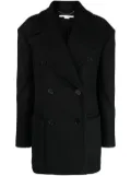 Stella McCartney wool double-breasted coat - Black
