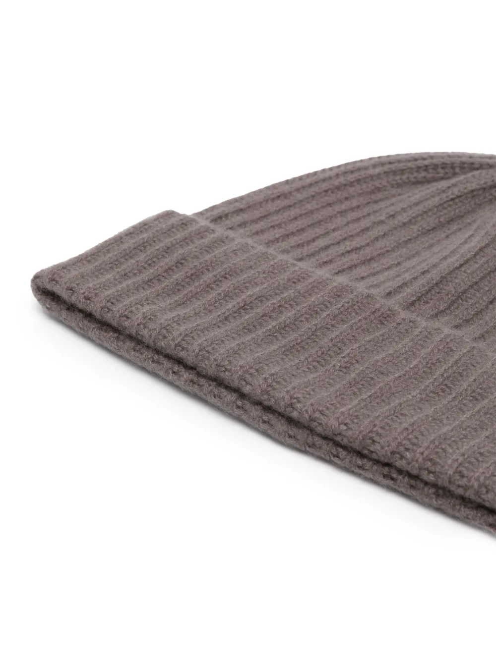 Warm-Me ribbed-knit cashmere beanie - Grijs