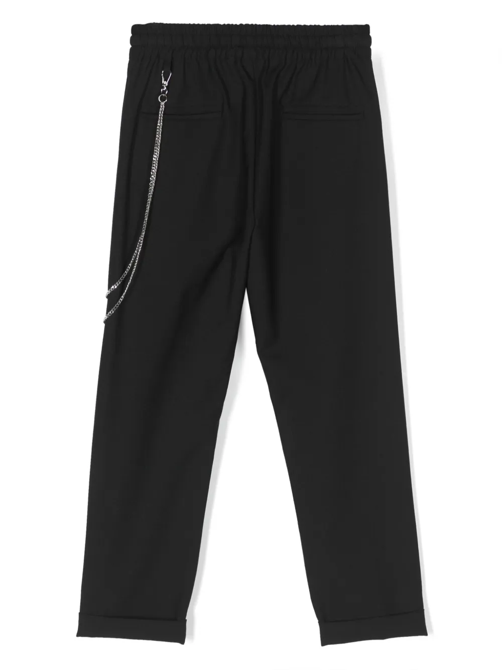John Richmond Junior chain-link drawstring trousers - Zwart