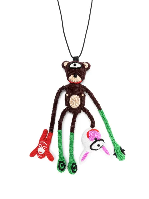 Walter Van Beirendonck collar de cadena con placa del logo