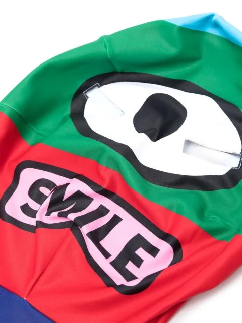 Walter Van Beirendonck graphic-print colour-block face mask 7003NEWEYESMORPHMASK - 1