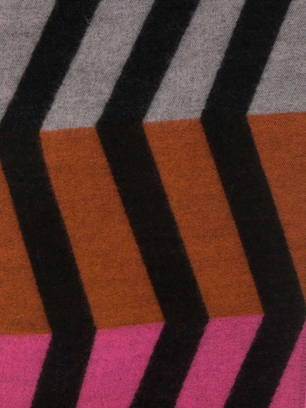 Walter Van Beirendonck Snake frayed wool scarf - Zwart
