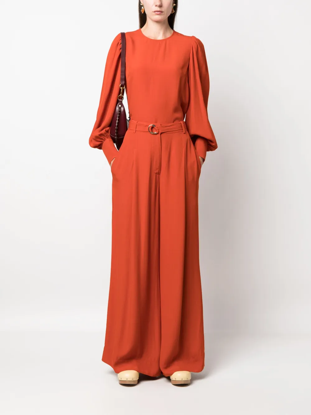Ulla Johnson Lilliana long-sleeve blouse - Rood