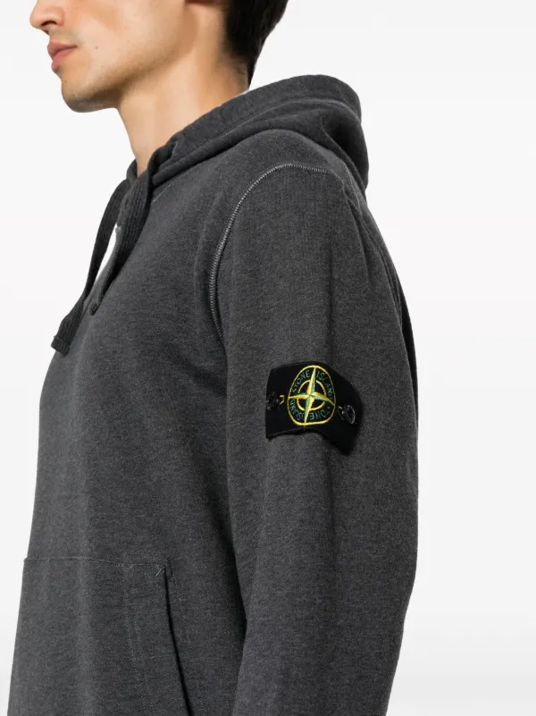 Stone Island Hoodie Con Motivo Compass Farfetch