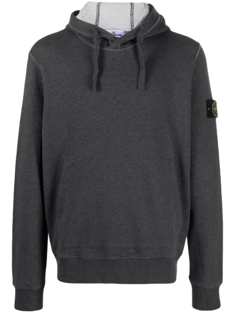 Stone Island Compass-motif cotton hoodie