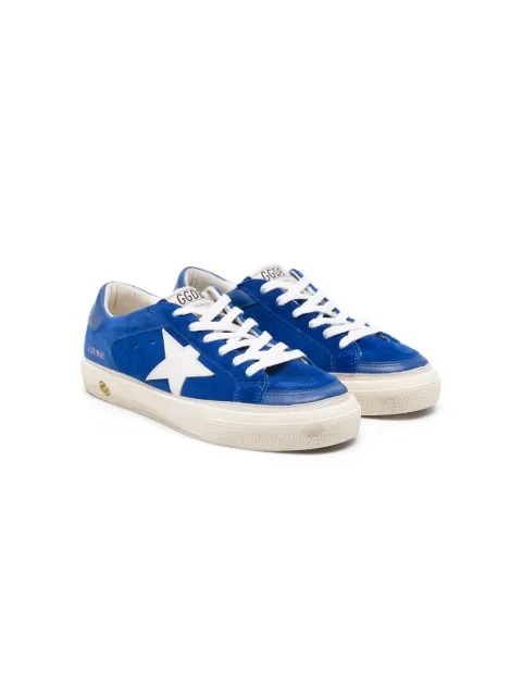 Golden Goose Kids Super-star lace-up suede sneakers 