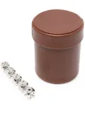 Ralph Lauren Home Warren leather dice-cup set - Black