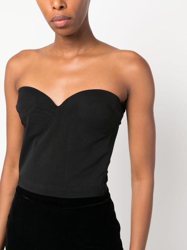 CHIARA BONI La Petite Robe corset-style Strapless Top - Farfetch