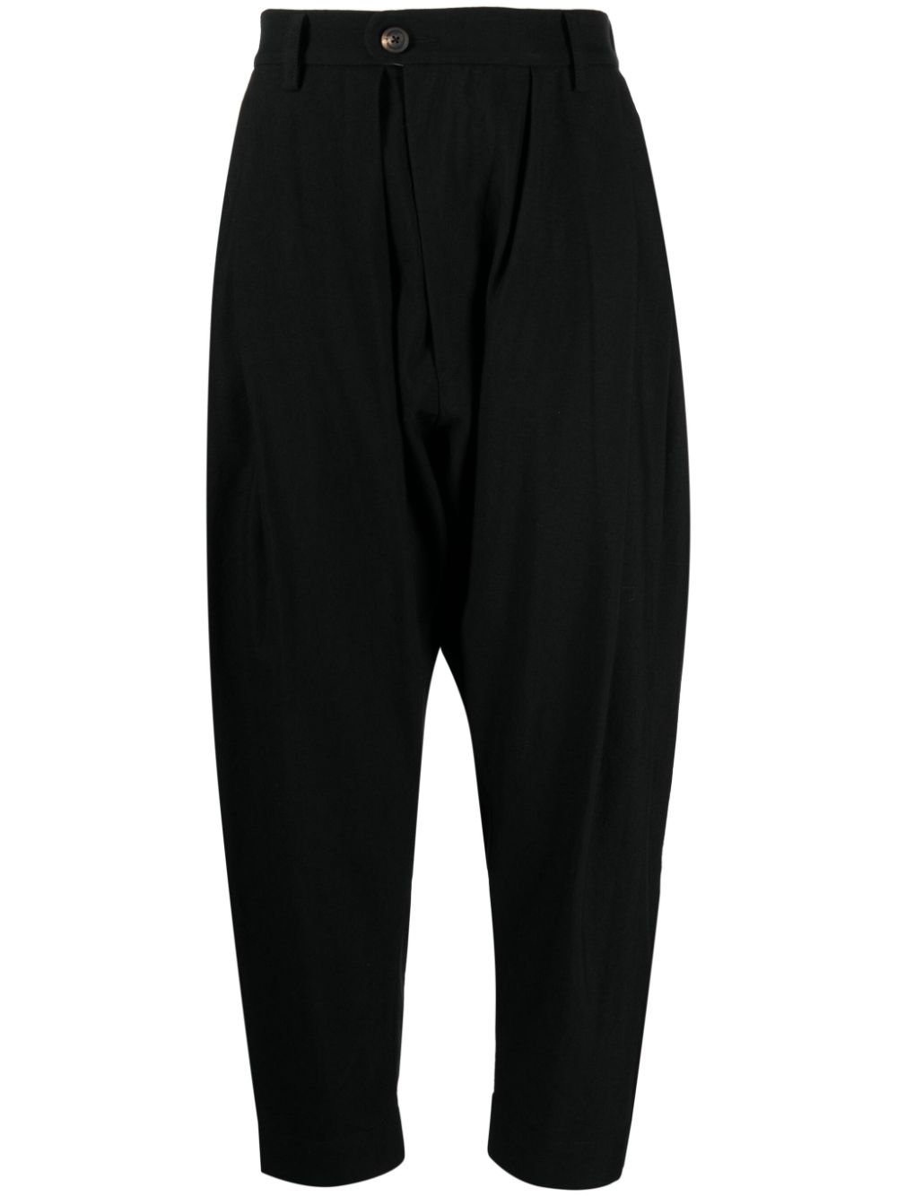 Ziggy Chen pleat-detailing drop-crotch Tapered Trousers - Farfetch